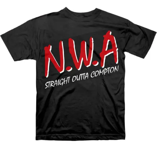 N.W.A. Футболка прямая футболка из Compton Мужская в стиле хип хоп Rap NWA Ice Cube Dr Dre Eazy E DJ Yella