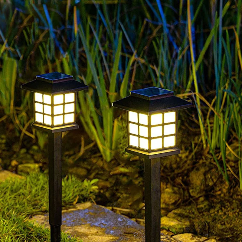 

2Pc Led Solar Lights Outdoor Waterproof Lawn Lights For Garden Landscape Path Yard Patio Walkway Lighting Decor Lawn Lamps