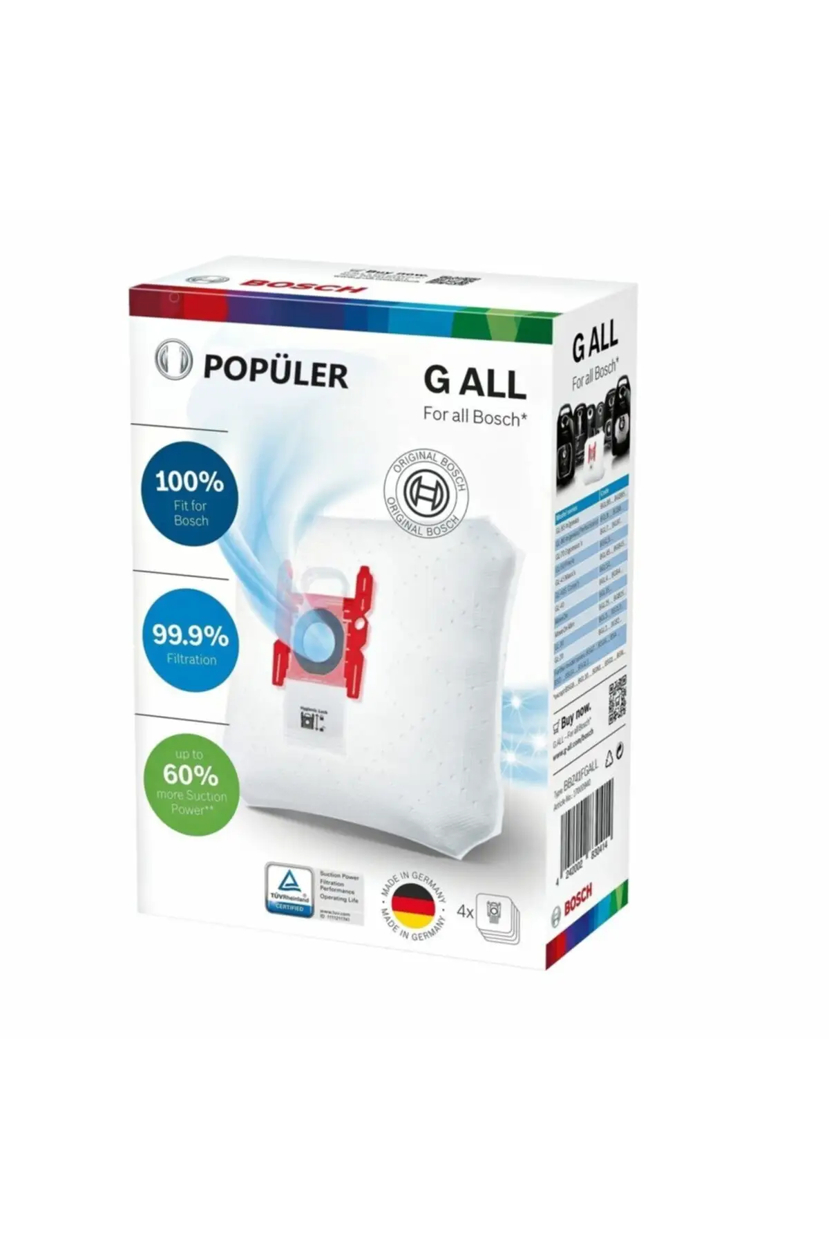 

MHK Parts Bosch Bbz41fgall Vacuum Cleaner Dust Bag