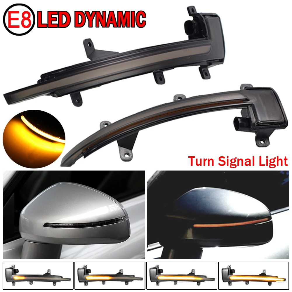 

LED Dynamic Car Blinker Side Mirror Marker Turn Signal Light Lamp Accessories For Audi TT TTS TTRS Mk2 8R 2007-2015