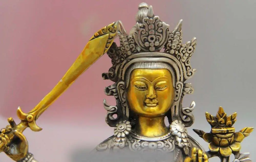 Тибетский буддизм Белый Медный Серебряный Манджушри бодхисаттва манджушри