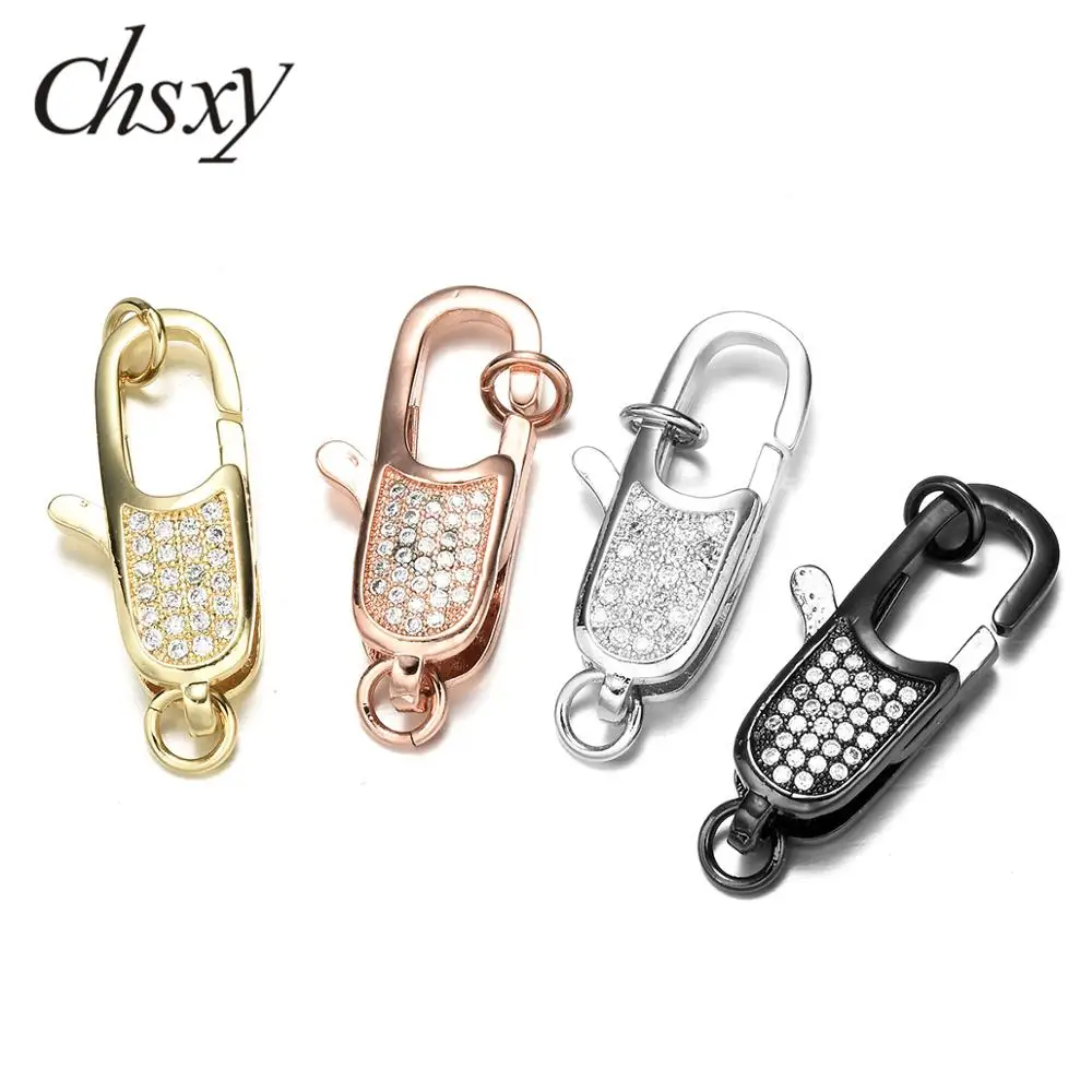 CHSXY Высший сорт кубического циркония застежки крючки DIY ювелирных компонентов