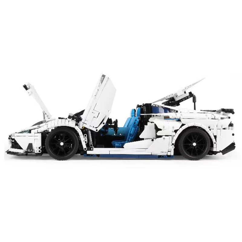 LZ2101 гоночный автомобиль al MOC 17698 Супер спортивный Aventador SVJ родстер 1:8 строительные