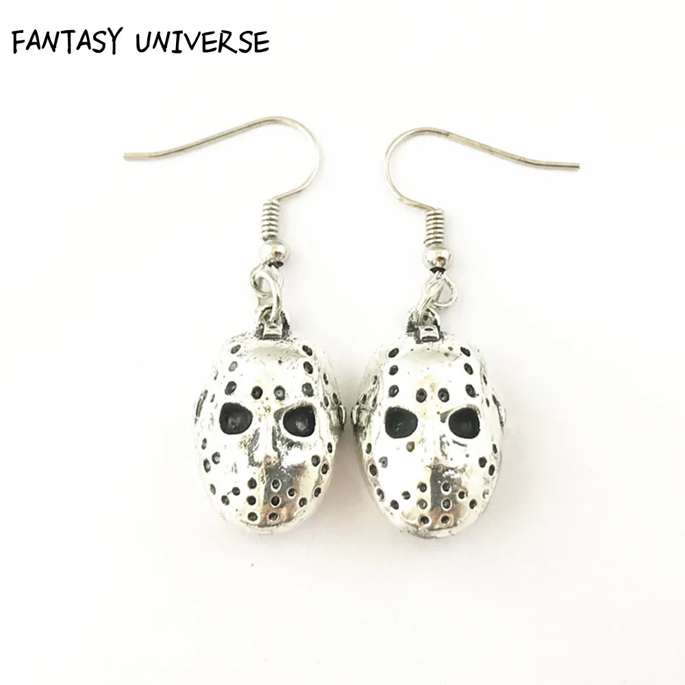 

FANTASY UNIVERSE Jason Voorhees Horror Earring Metal High quality Vivid faces Fashion Eardrop Halloween Gift