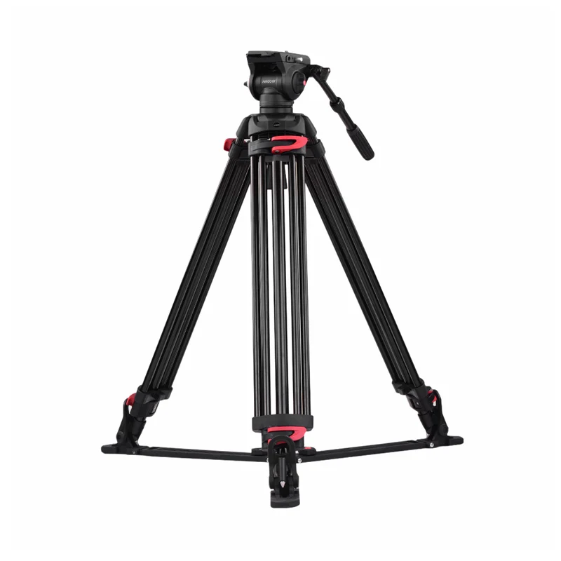 Andoer XTK-8018 Штатив для профессиональной фотосъемки из Сплава Al с 360 панорамной гидравлической головкой 180 см Максимальная высота 10 кг нагрузка