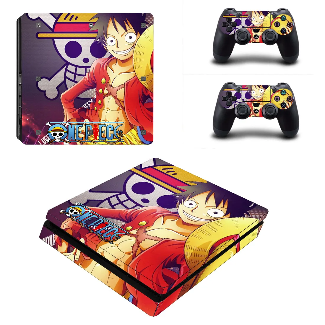 Аниме One Piece PS4 Slim Decal защитная обложка наклейка для Console & наклейки на регулятор