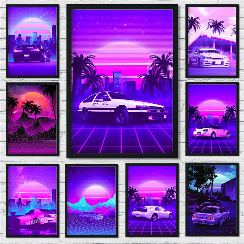 

Картина с изображением всемирно известного классического автомобиля, современные картины, постеры для спальни, гостиной, дивана, настенное искусство, домашний декор, настенная Картина на холсте H344