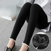 autumn and winter women clothing maternity clothes winter leggings thickened with velvet pregnant women trousers warm pants