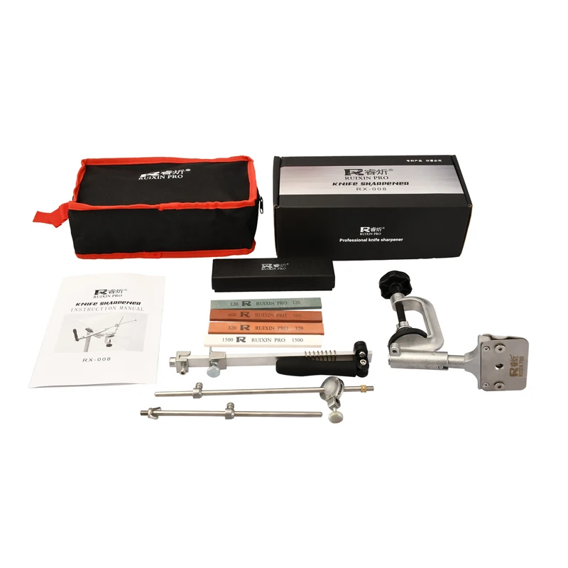 

Sharpener Set Fixed-angle KnIife Sharpening Kit Slicker Edge Sharpener Abrasive Holding System Grinder machine with 4pcs stones
