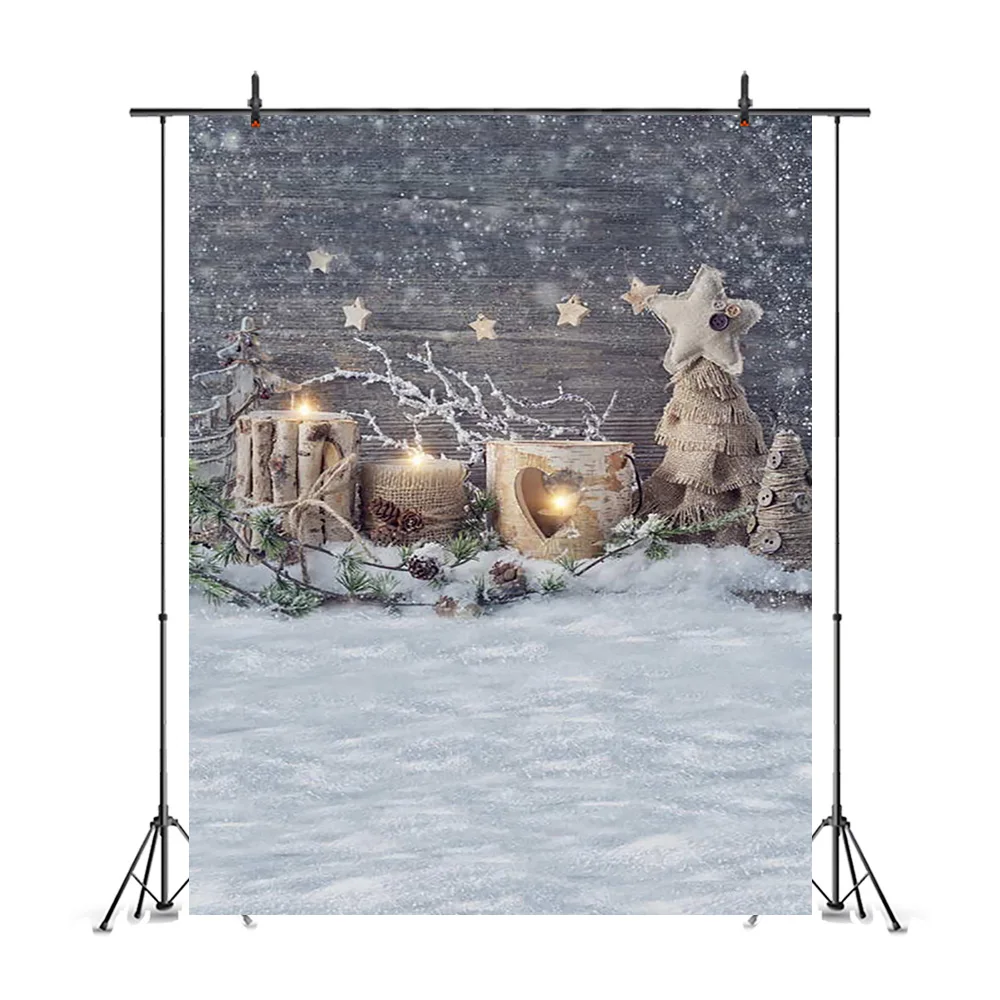 Снежинка фон для фотосъемки Белый Зимний Новорожденный ребенок фотостудии