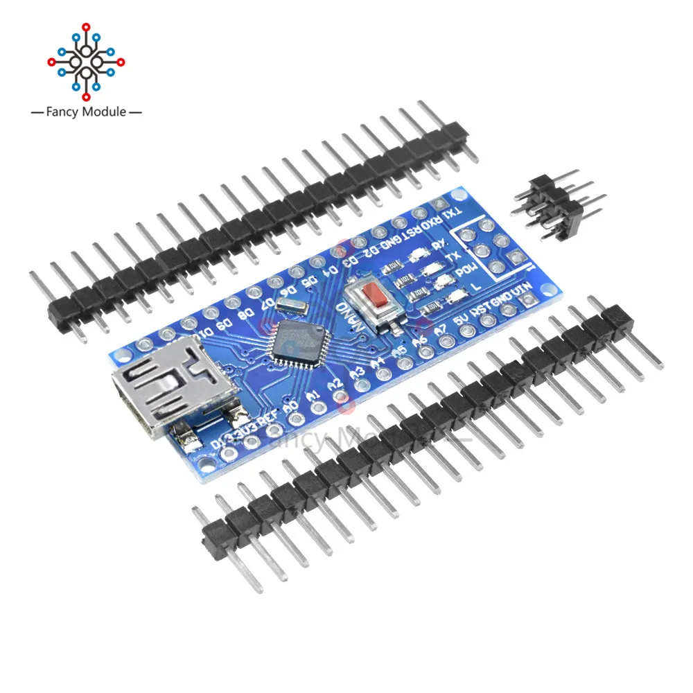 Мини USB CH340 Nano 3 0 ATmega328P плата контроллера совместима с Arduino драйвер V3.0 ATmega328 (без