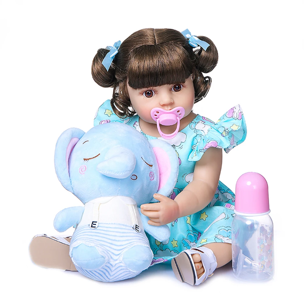

55cm Reborn Baby Doll Girl Full Body Realistic Silicone Real Soft Touch