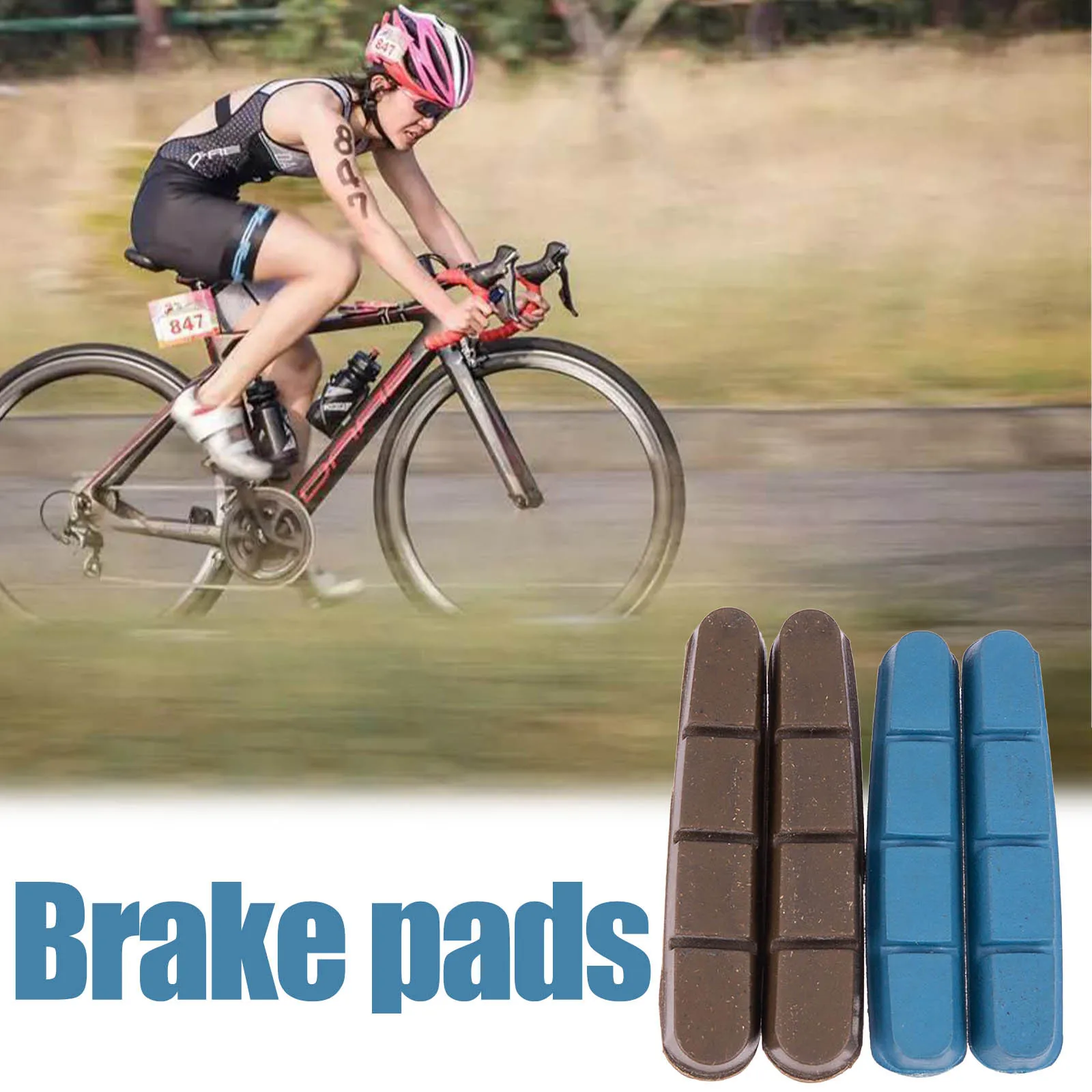 Тормозные колодки для велосипеда магнитные пробковые тормозные дорожных