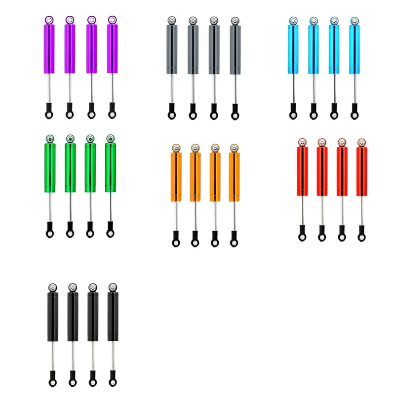 

4 шт. металлический встроенный Весна 102 мм амортизатор для 1/10 RC гусеничного осевой SCX10 Traxxas TRX-4 MST штук/лот