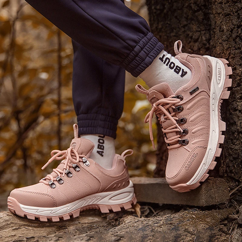 Goldencamel Men Women Hiking Shoes Trekking Shoes Outdoor Non-slip Wear-resisting Winter Mountain Climbing Shoes Sneakers