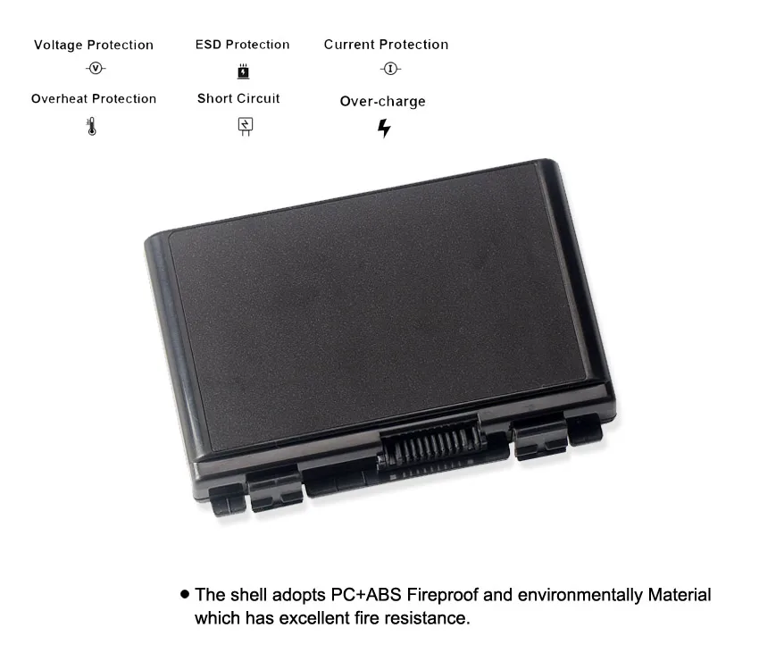 Аккумулятор KingSener 5800 мач для ASUS A32 F82 F52 K40A K50IJ K50 K51 K50AB k40IN K50ID K40K50IN K60 K61 K70
