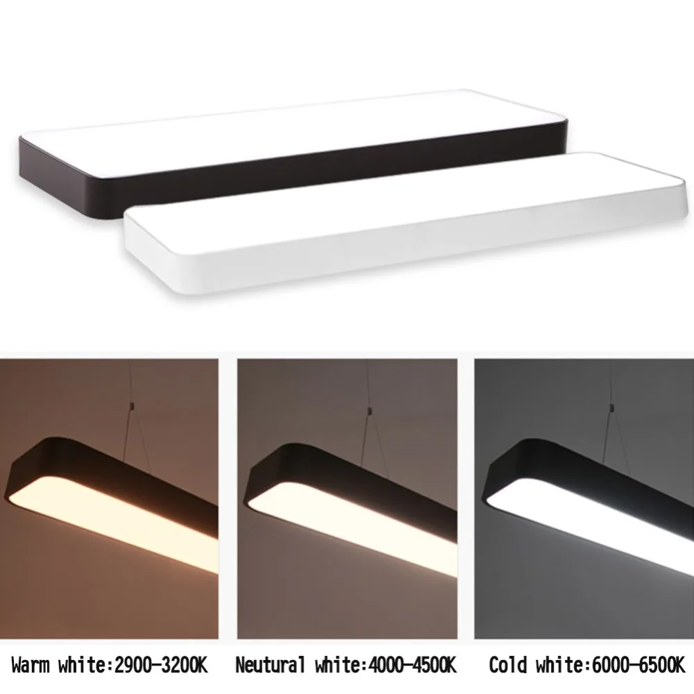 

Black White Square Surface Mounted LED Ceiling Lamp Pandent Light For Indoor Lighting Bedroom Living Room Office