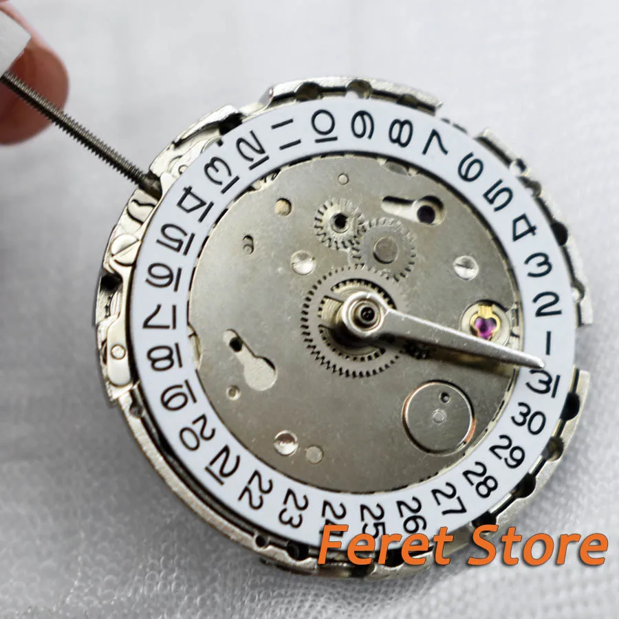 Parnis Men's комплект часов GMT Дата Asia Four pointer MingZhu DG3804 автоматическое механическое
