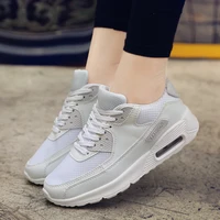 breathable mesh womens vulcanized shoes wear resistant air cushion rubber sole couple sports running shoes walking casual shoes