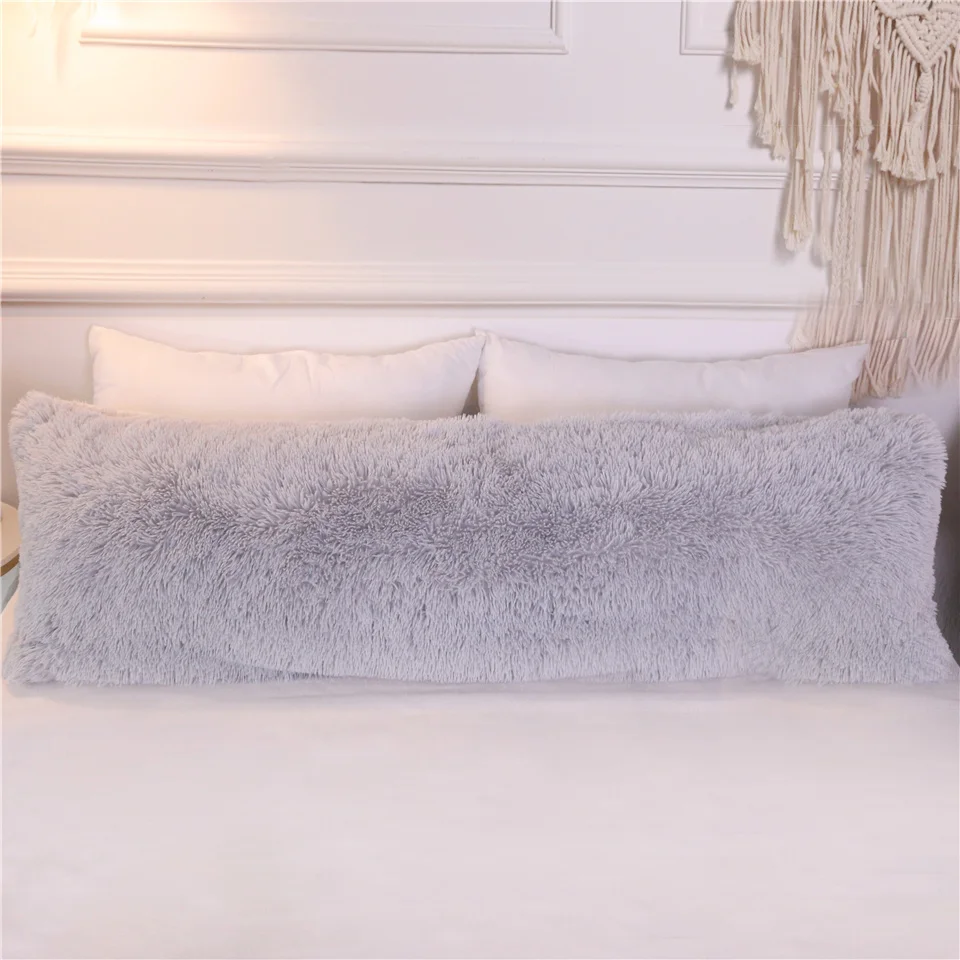 BeddingOutlet из искусственного меха с капюшоном Подушка Чехол пушистый декоративная подушка чехол прямоугольник с длинным ворсом, декоративная наволочка для подушки 1/2 шт. дропшиппинг