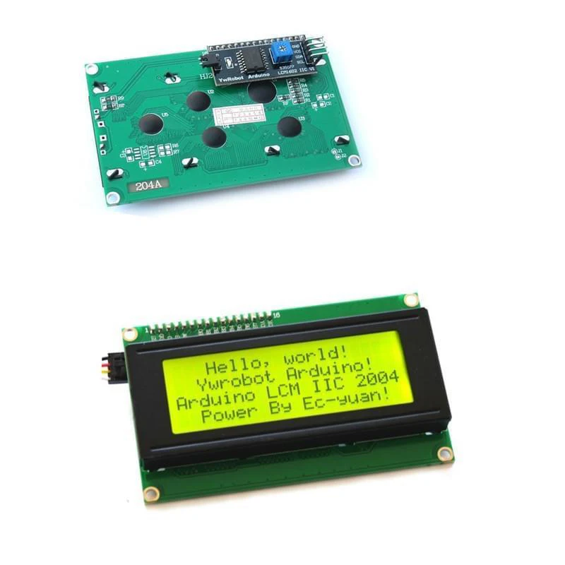 LCD 2004 + I2C 20x4 2004A синий/зеленый экран HD44780 символ w/ IIC/I2C серийный интерфейс адаптер