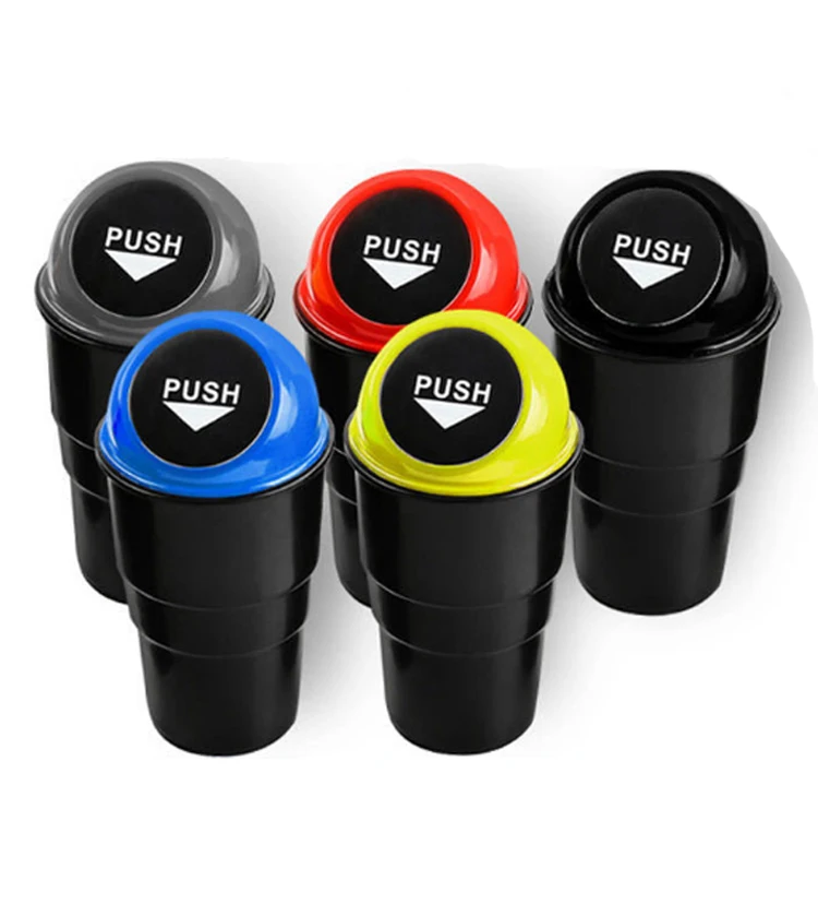 Автомобильный мини мусорный бак 2 упаковки креативный автомобильный контейнер