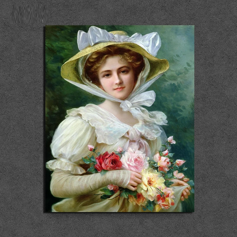 

Emile Vernon Beauty Canvas Painting Prints Living Room Home Decoration Artwork Modern Wall Art Oil Painting Posters Pictures Art