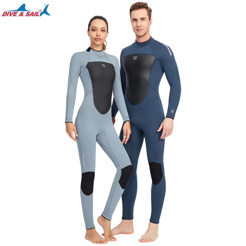 3MM Neoprene Triathlon Spearfishing Sailing Clothing Swimsuit DivingSuit Men Water Sport Scuba Snokeling UnderWater Surf WetSuit