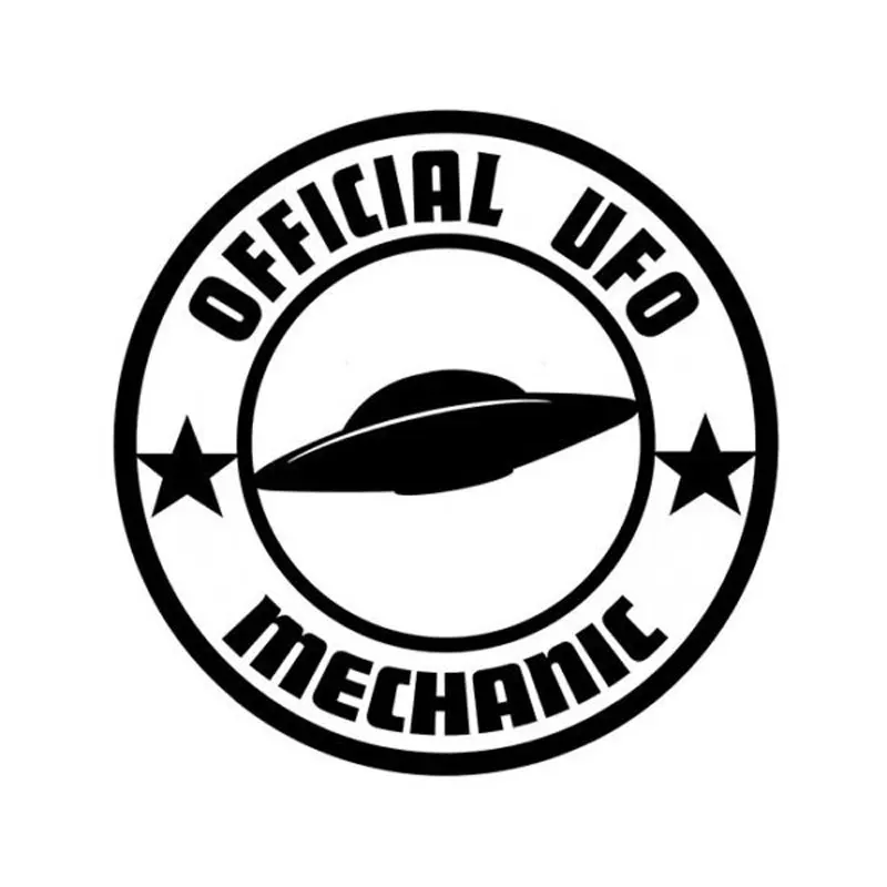 

Creative Funny Car Styling Personality Official UFO Mechanic Funny Car Stickers 18cm*18cm