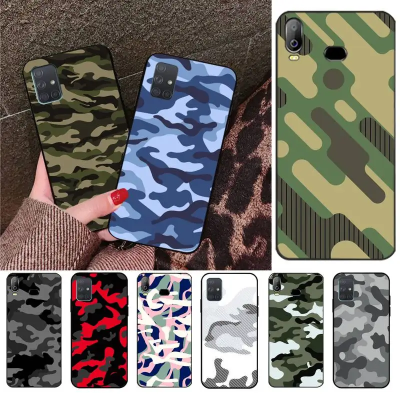 Чехол Камуфляжный армейский для телефона Samsung Galaxy A21S A01 A11 A31 A81 A10 A20E A30 A40 A50 A70 A80 A71