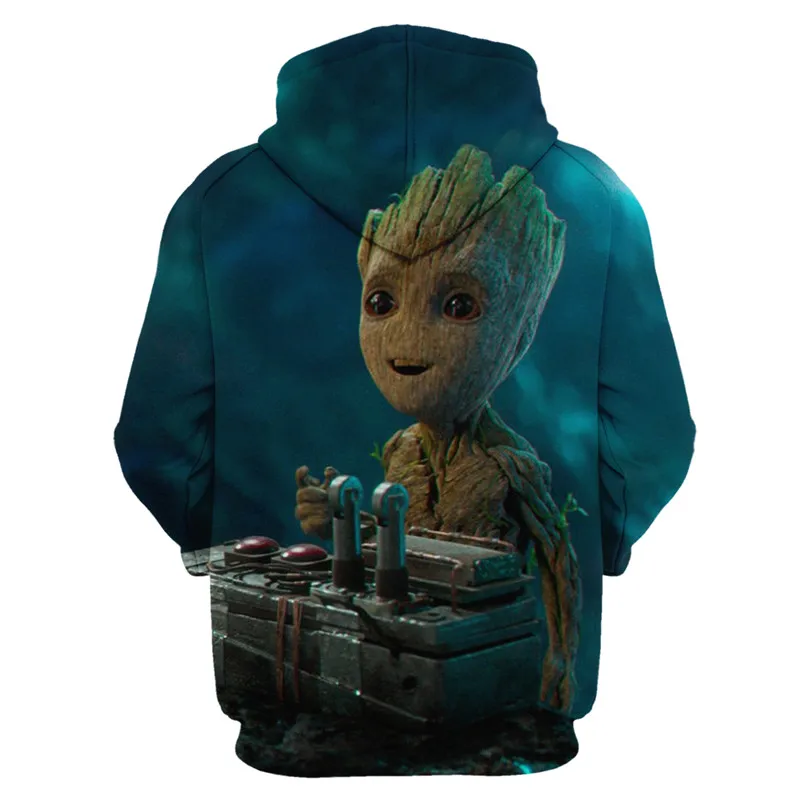 Galaxy Guardian Groot мужская толстовка с капюшоном, 3D принт, забавная Толстовка в стиле хип-хоп, уличный костюм, пуловер с капюшоном, Мужской Топ, Streetwea