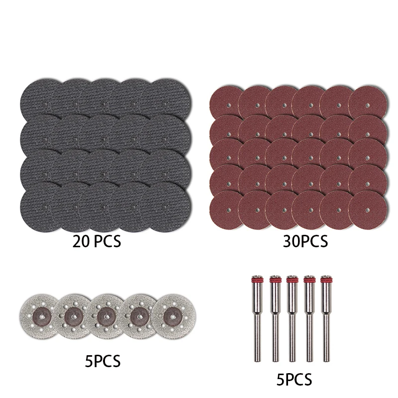 

60PCS Rotary Grinding Bit Set Metal Cutting Carborundum Abrasive Mounted Stone For Grinding Diamond Stone Glass Tile Rotary Tool