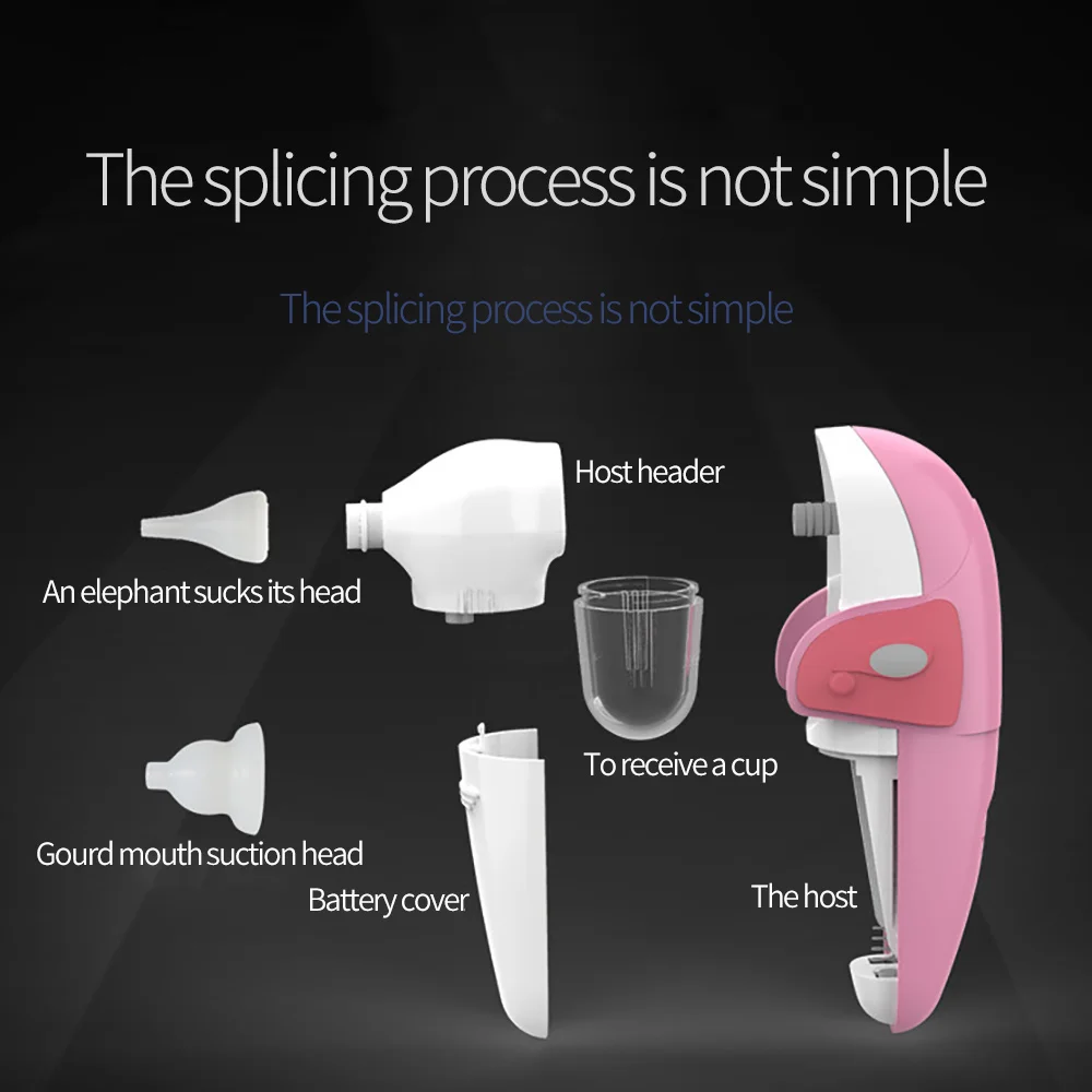 

Electric Baby Nasal Aspirator Nose Cleaner With 2 Silicone Tips Newborn Sucker Cleaner Infant Hygienic Nasal Absorber Cleaning