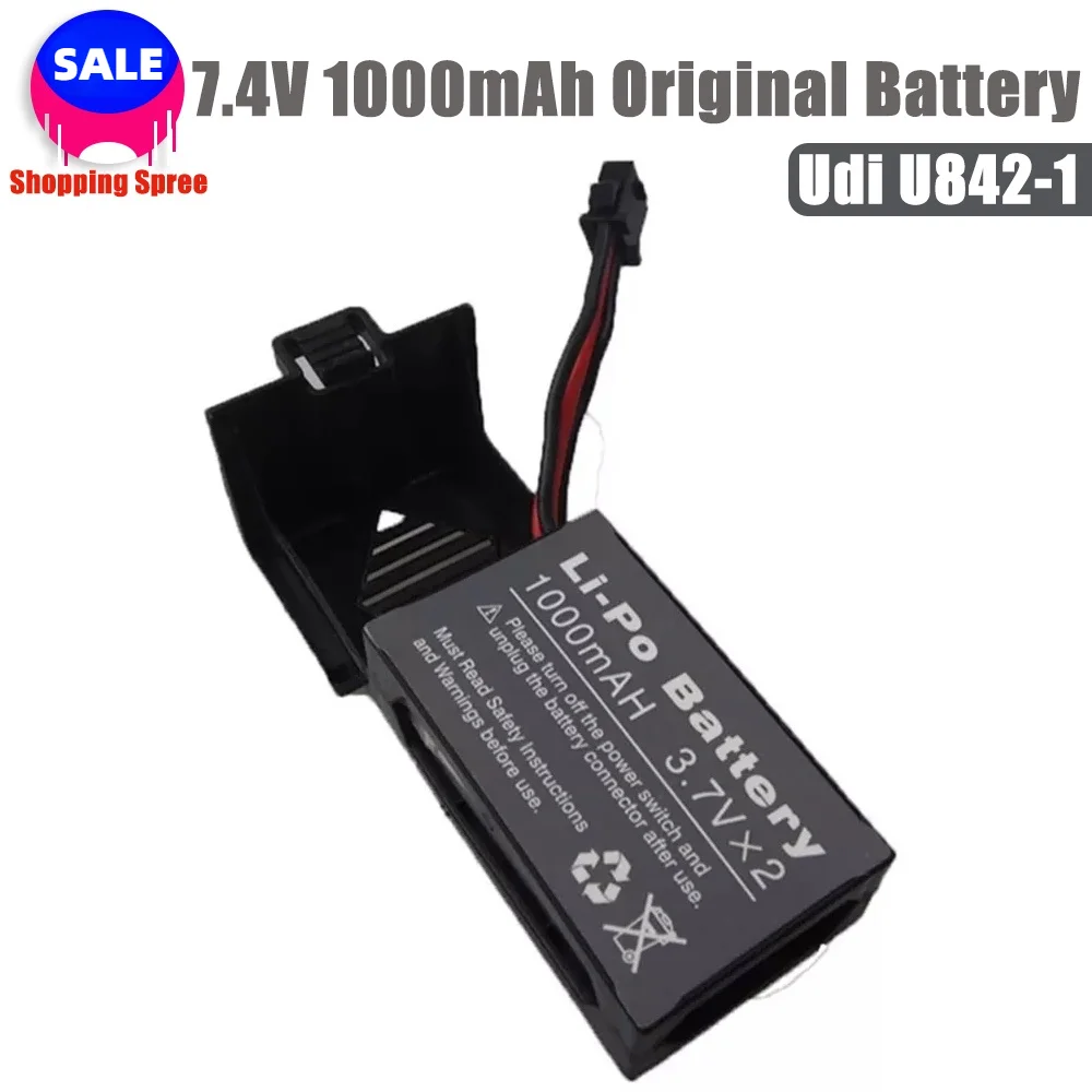 Новый оригинальный 7 4 V 1000mAh Li-Po Батарея для Udi U842 U842-1 U818S Квадрокоптер с