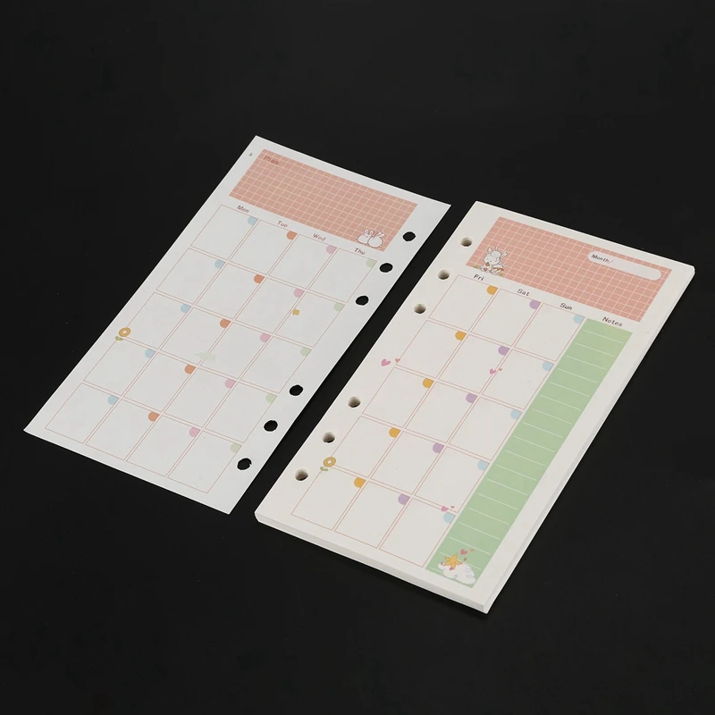 2 шт. A6 милые цветные дневники спиральные блокноты сменные базовые канцелярские