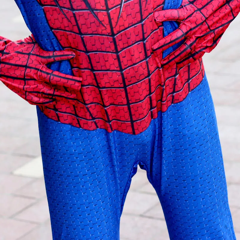 

Child Red Spiderboy Costumes Cosplay Halloween Clothing For Kids Jumpsuit Holiday Party Bodysuit Suits Dress