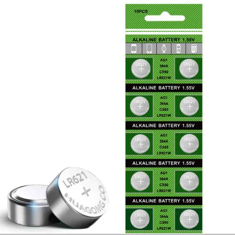 

10Pcs AG1 LR621 364 1.55V Alkaline Button Coin Cells Watch Battery Batteries NEW