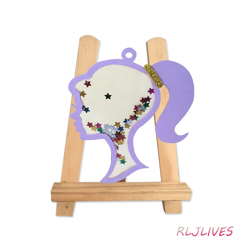 Леди Лицо шейкер металлические режущие штампы трафареты для DIY штамп