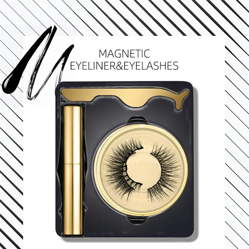 Набор Натуральных густых магнитных подводок для глаз без клея предотвращения