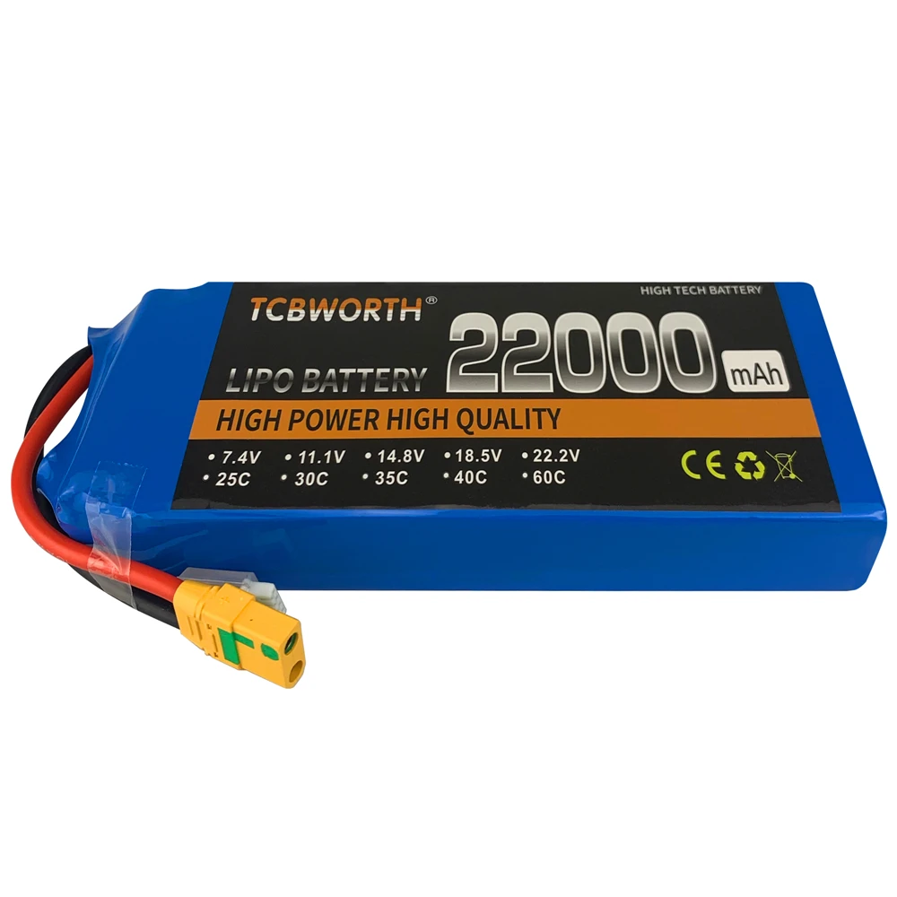 Аккумулятор LiPo для радиоуправляемой модели 14 8 в 22000 мАч 25C телефона квадрокоптера