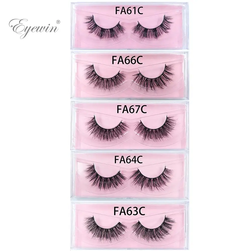 

Eyewin 3D Mink Fake Lash Natural Fluffy Strip Lashes Handmade Cirsscross Eyelashes Extension Volume Soft False Lashes For Makeup
