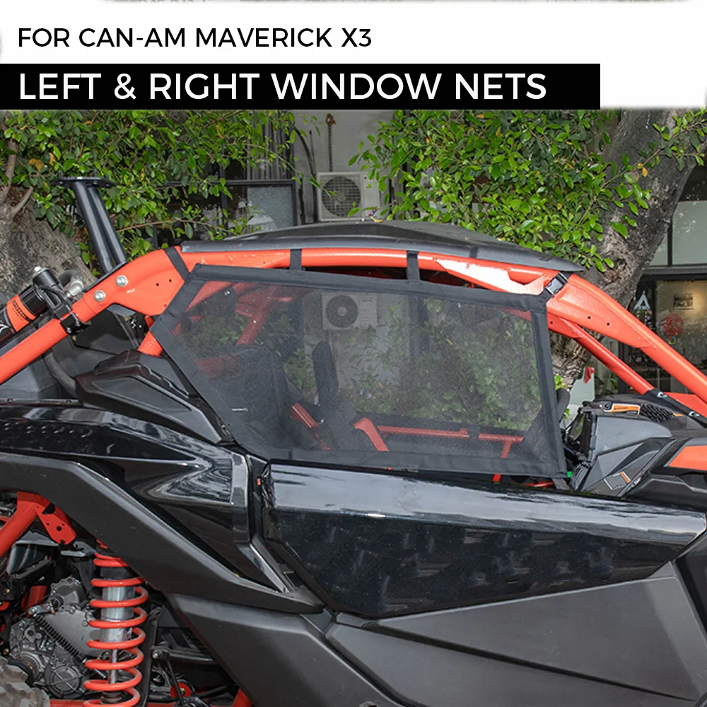 Maverick X3 UTV Пара Слева и справа сетка на окна Безопасность защитная для Can Am canam can am