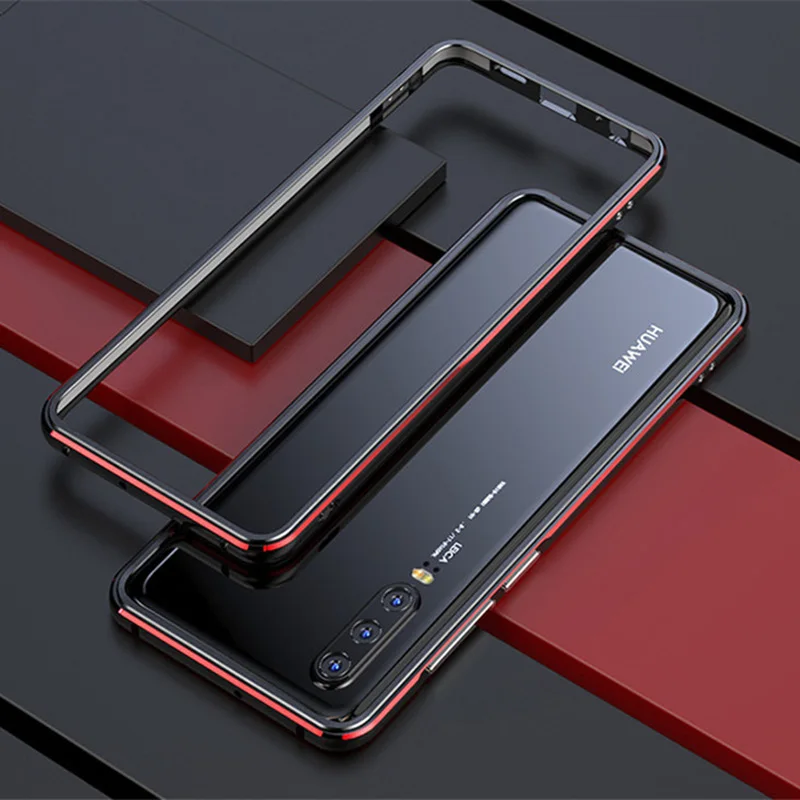 Ультратонкий чехол с металлической рамкой для Huawei P30 Pro Lite жесткий алюминиевый