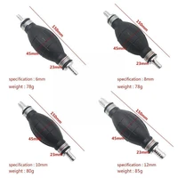 8mm car rubber bulb hand pump fuel petrol gas pump with primer transfer pipe guide hoses oil syphon oil priming f0s1