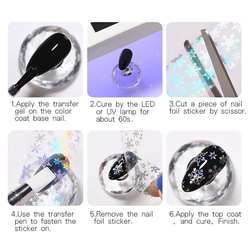 BORN PRETTY 10ml Transfer Foil Gel Nail Polish Adhesive Sticker Nail Glue Soak Off UV Printing Gel Varnish Nail Art Manicure Gel images - 6