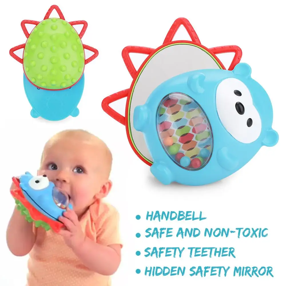 0-12 месяцев Детские игрушки мягкие плюшевые детские погремушки для малышей Ежик