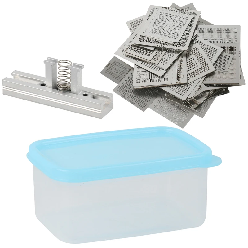 Kit com Aquecimento Estêncil Reballing Direto Estação 190 Pçs – Set Bga