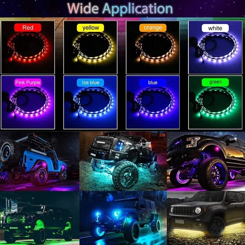 Подсветка для автомобильного кузова светодиодная декоративная лампа авто RGB