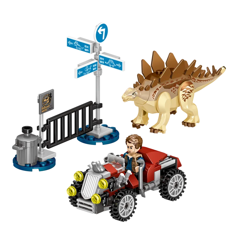 Набор для сборки динозавров T Rex игрушечные строительные блоки белый индоминус