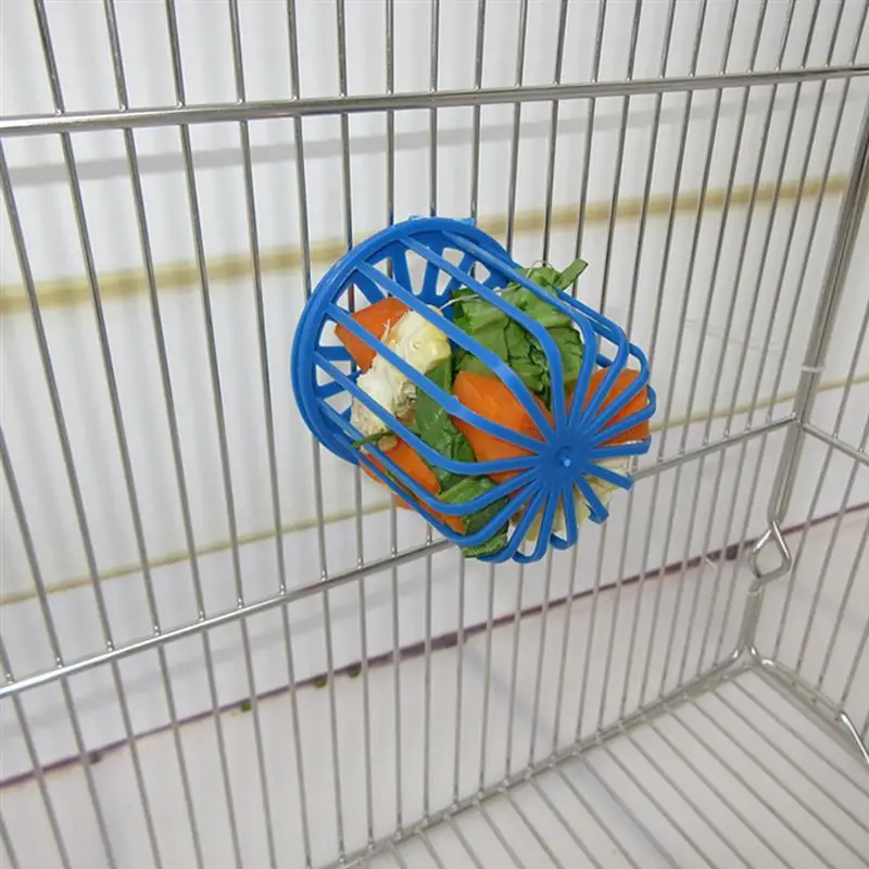 Bird Feeder Cage Supplies Fruit Vegetable Holder Accessories Hanging Basket Container Toys Pet | Дом и сад